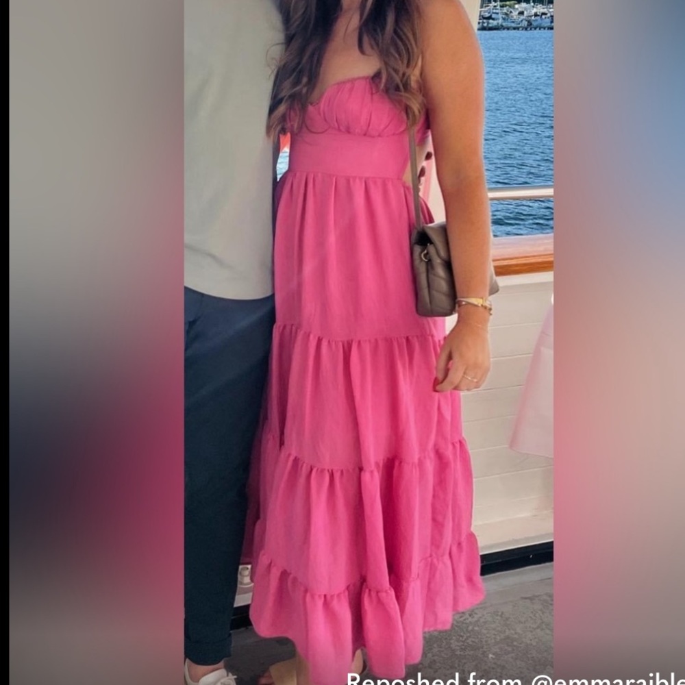 Princess Polly Pink Midi Dress - Picture 4 of 7